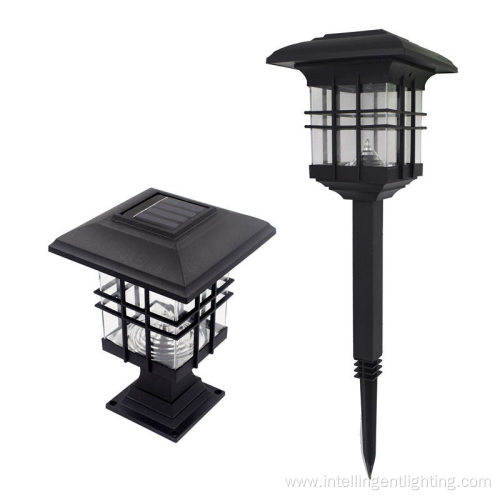 Solar Panel Landscape Vintage LED Garden Lights